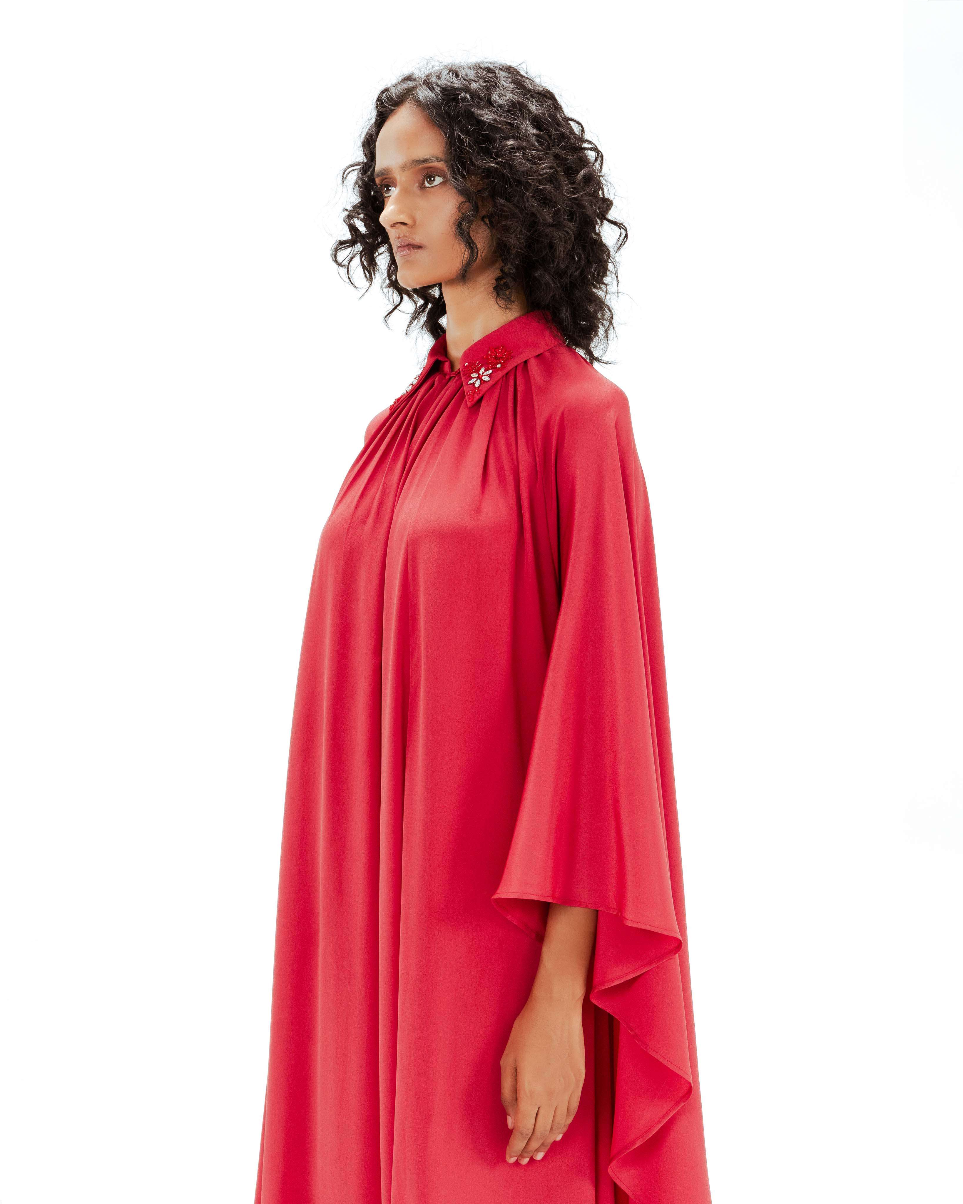 Alara Embellished Crepe Dress - Leh Studios