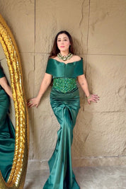 Ankita Raghav Arora in Emerald Glamour Gown