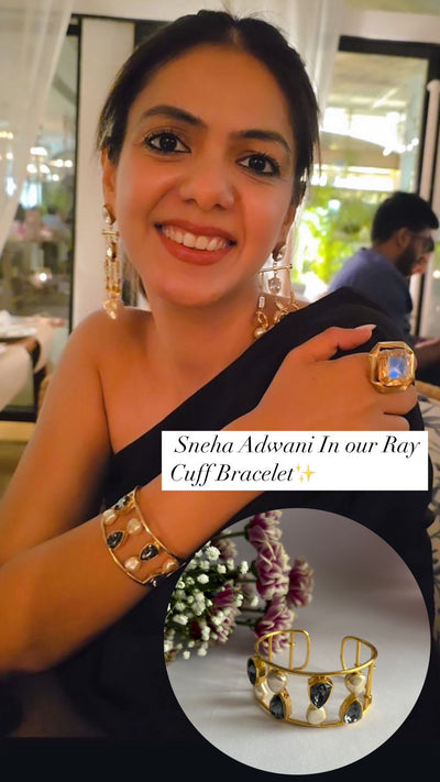 Sneha Adwani in Ray Cuff Adjustable Bracelet