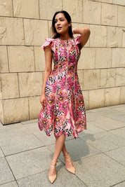 Orchid Scalloped Dress