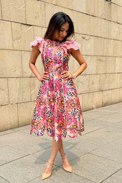 Orchid Scalloped Dress