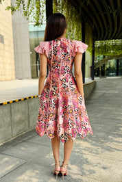 Orchid Scalloped Dress