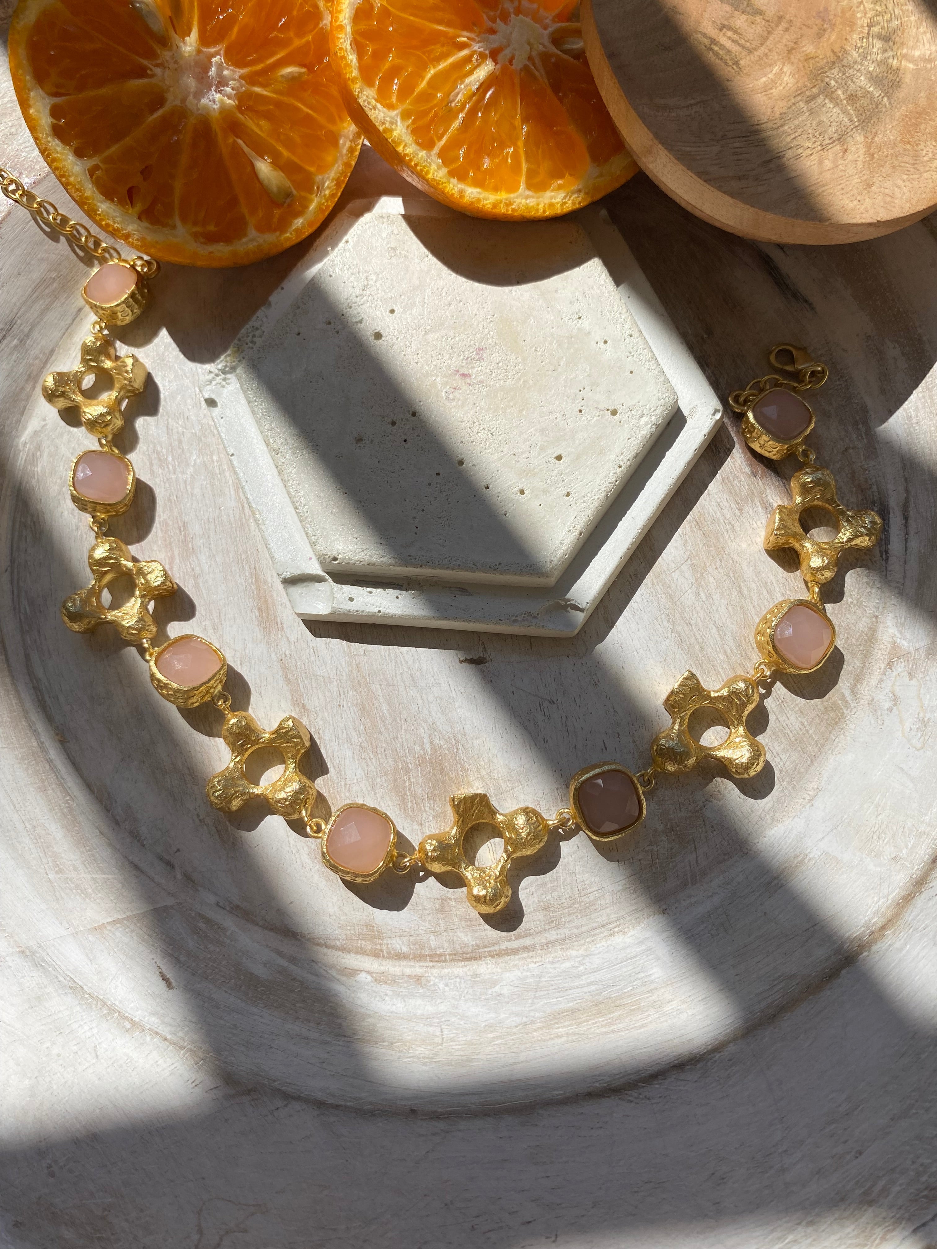 Pink Flora Necklace