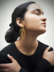 Untamed Goddess Dangles Gold