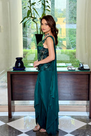 Enigma Green Corset Top