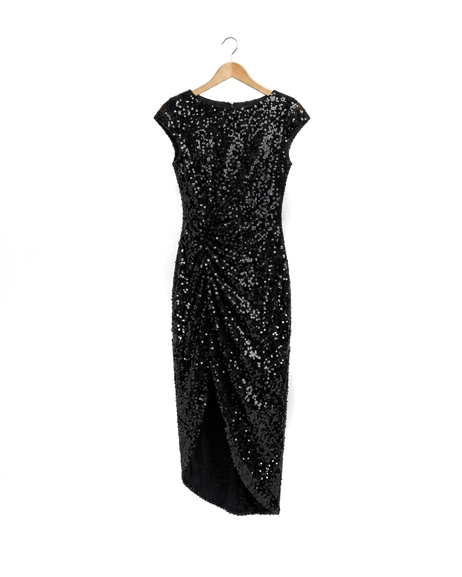 Midnight Knit Sequins Dress
