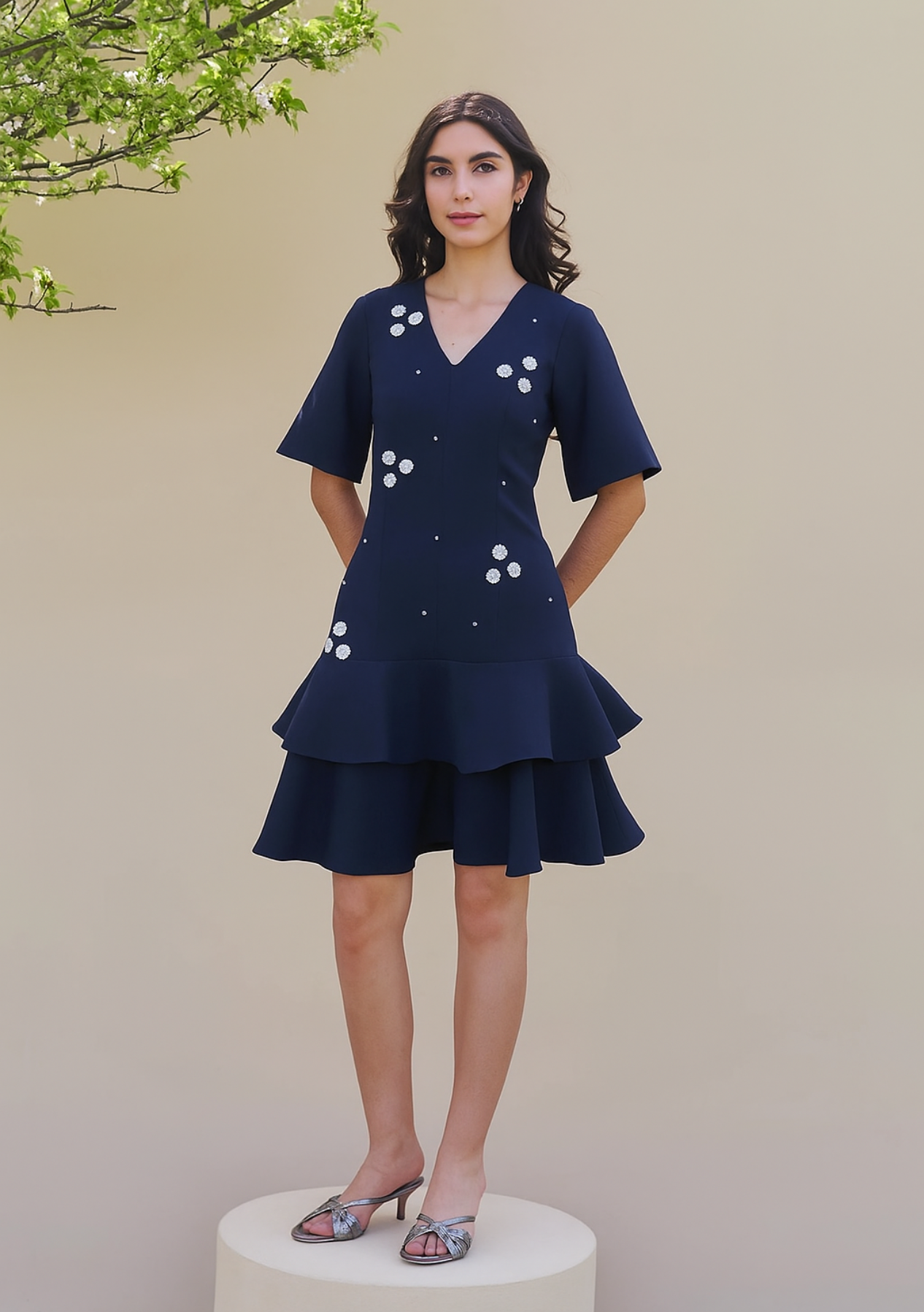Trinity Dress Navy