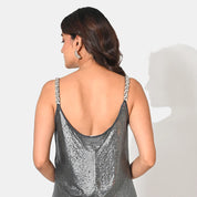 Iris Metallic Grey Chainmail Co-ord Set