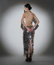 Isla Metallic Sequin Halter Co-ord Set