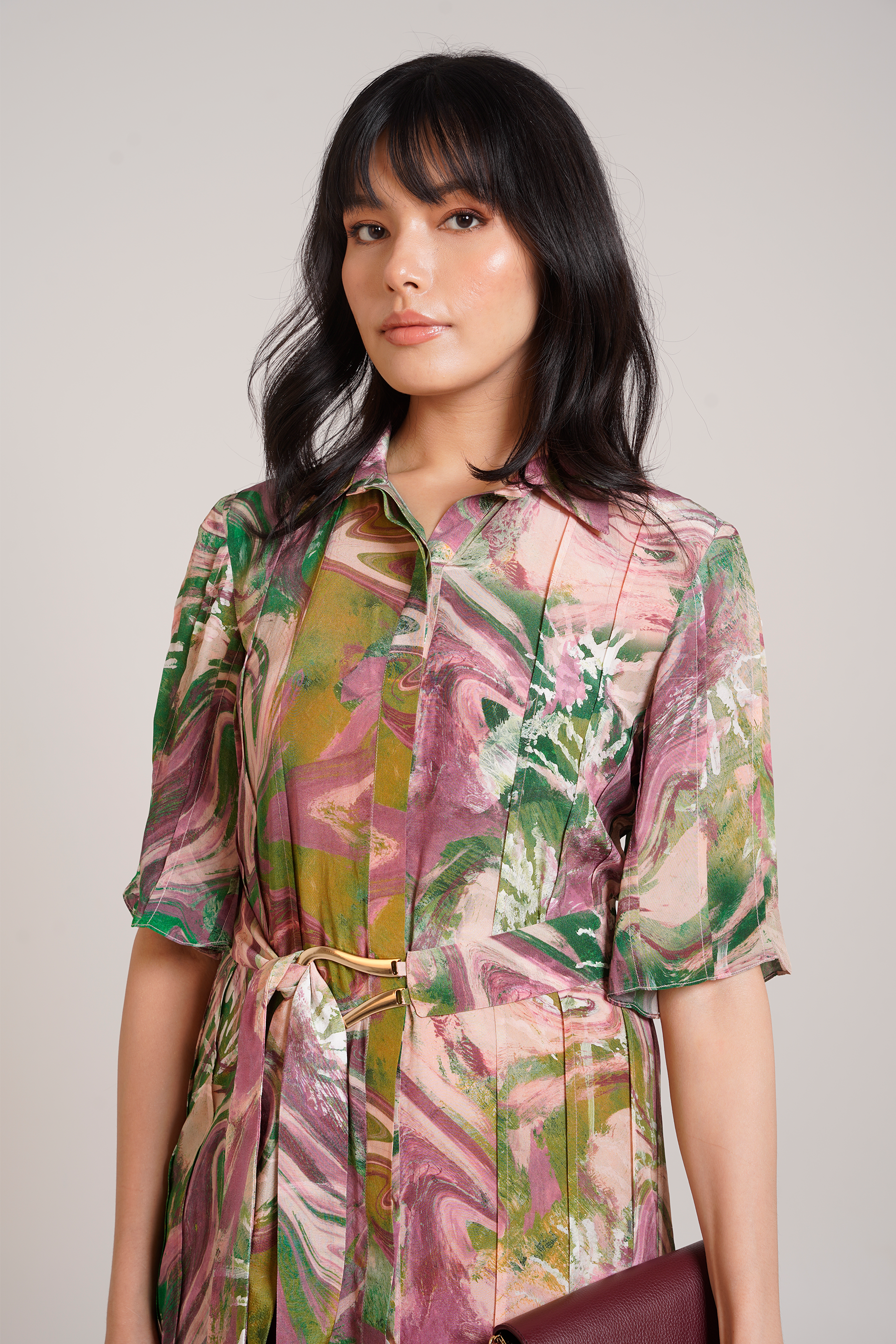 Ira Pleated Dress