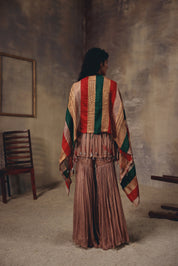 Soft Bronze Sharara Set