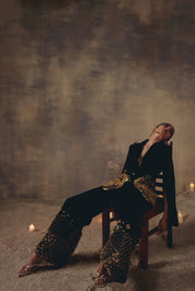The Noir Regal Blazer Set