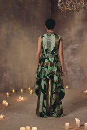 Emerald Antique Beaded Co-ord Set