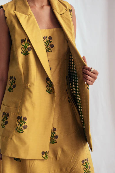 Nimbu Silk Blazer