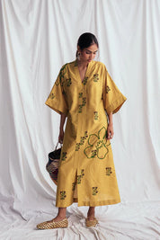 Nimbu Silk Day Dress
