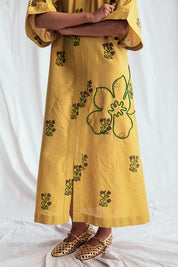 Nimbu Silk Day Dress