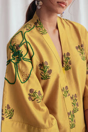 Nimbu Silk Day Dress