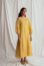 Dhoop Peasant Dress