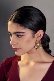 Joy Dangler Earrings White Crystals