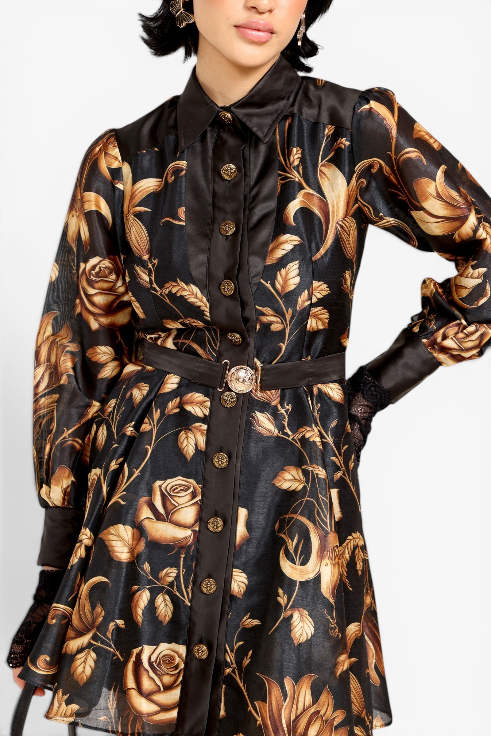 Obsidian Bloom Dress