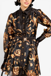 Obsidian Bloom Dress