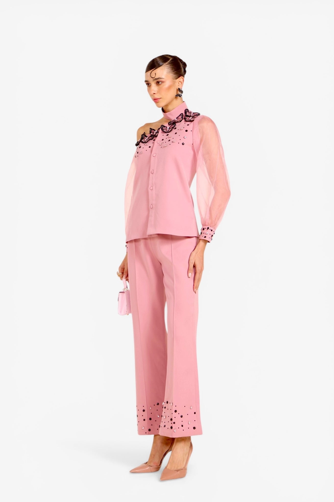Brigitte Peach Coord Set