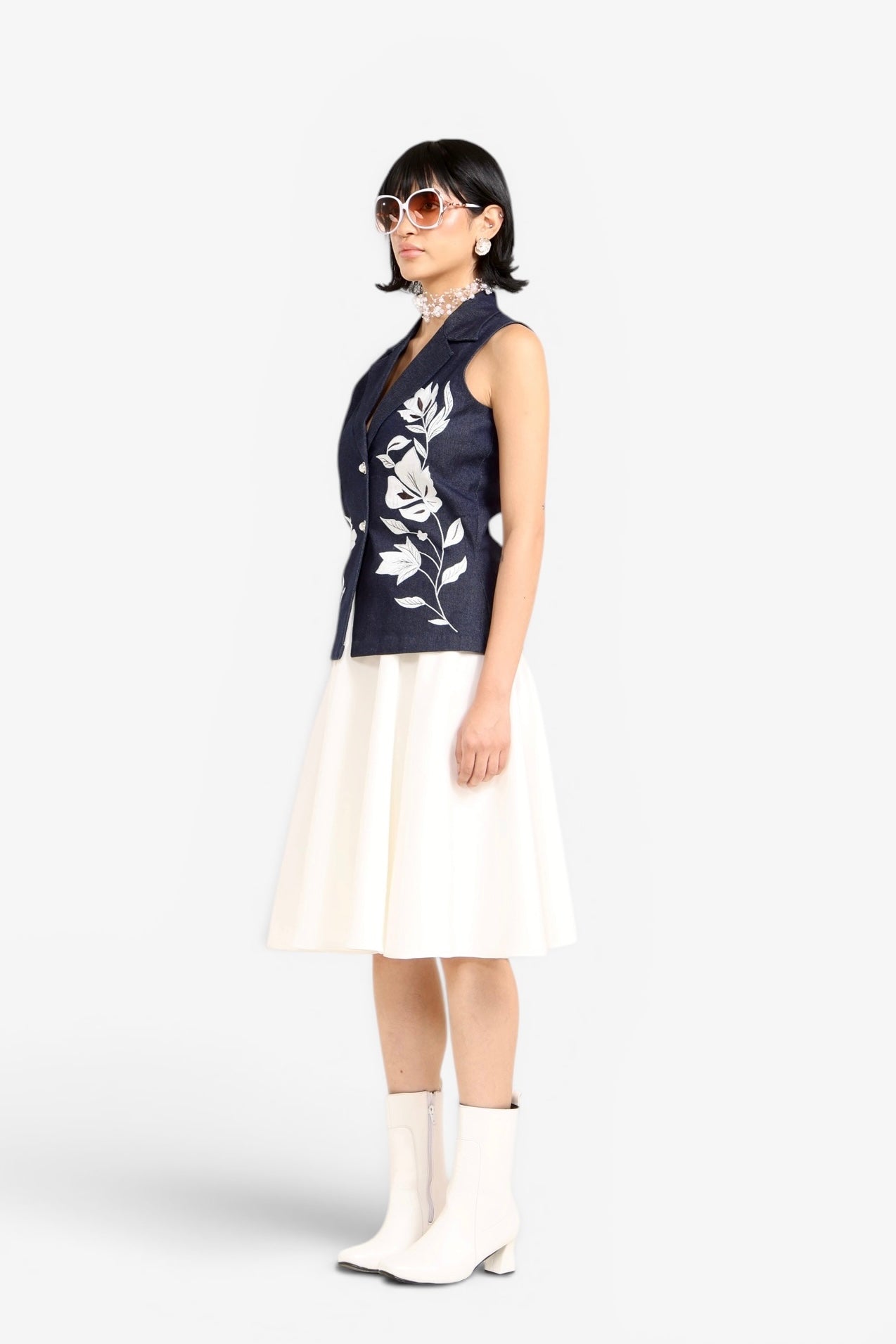Fernoa Denim Set with Skirt