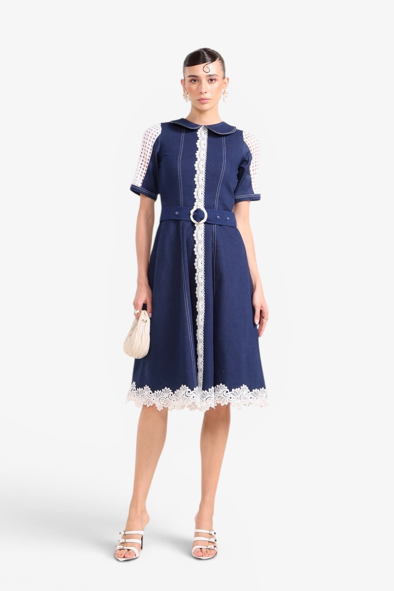 Denim Dusk Midi Dress