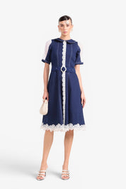 Denim Dusk Midi Dress