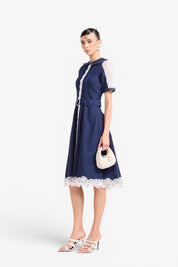 Denim Dusk Midi Dress