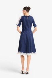 Denim Dusk Midi Dress