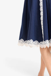 Denim Dusk Midi Dress