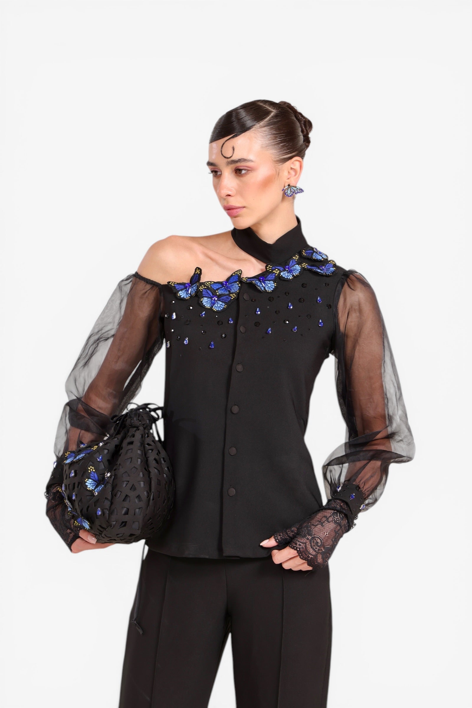 Brigitte Black Coord Set