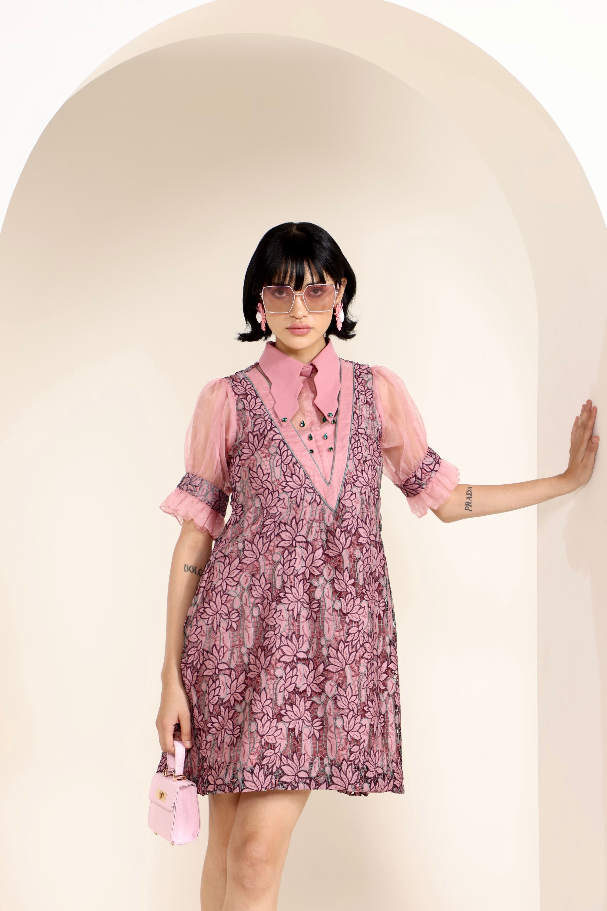 Rose Embellished Dress
