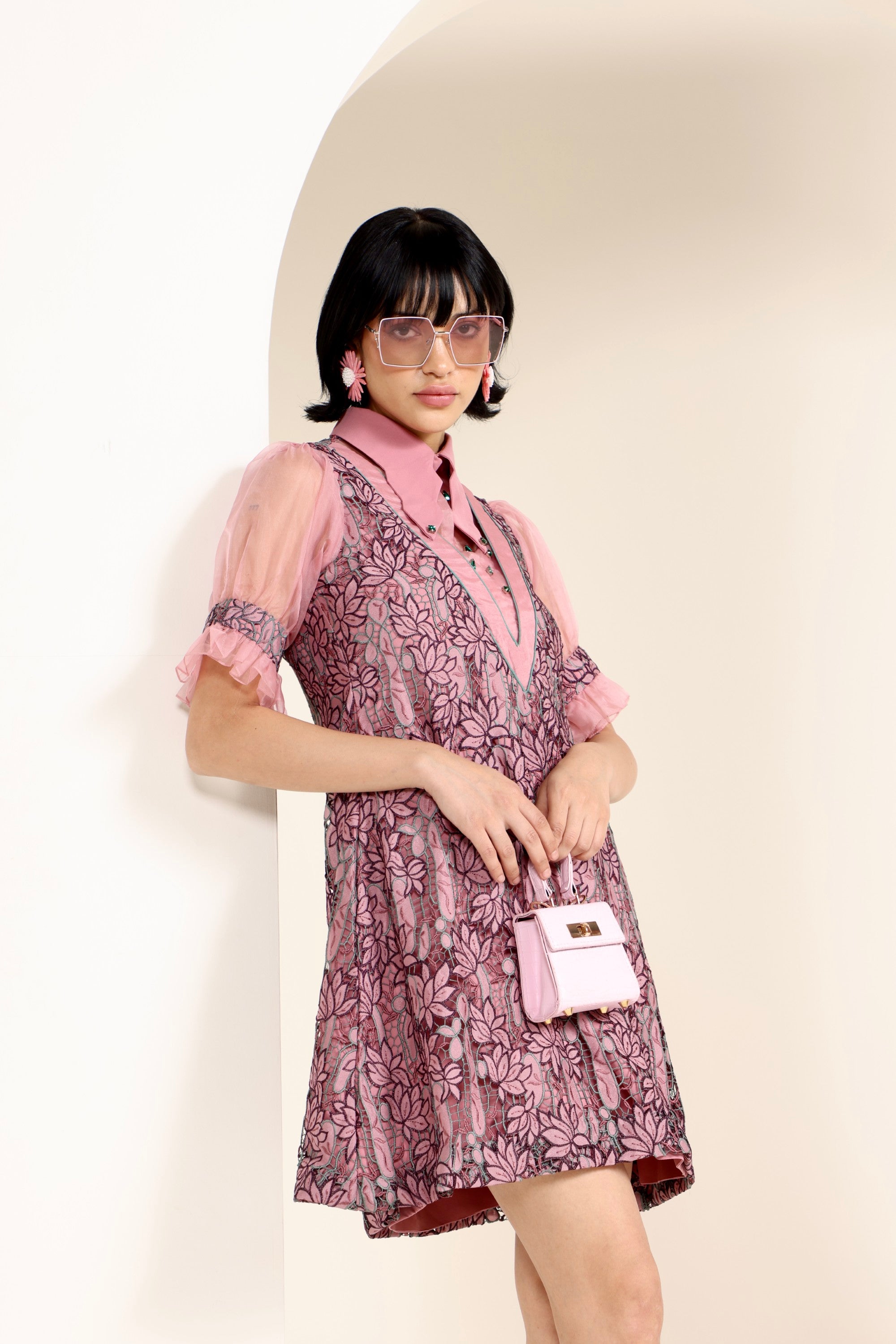 Rose Embellished Dress