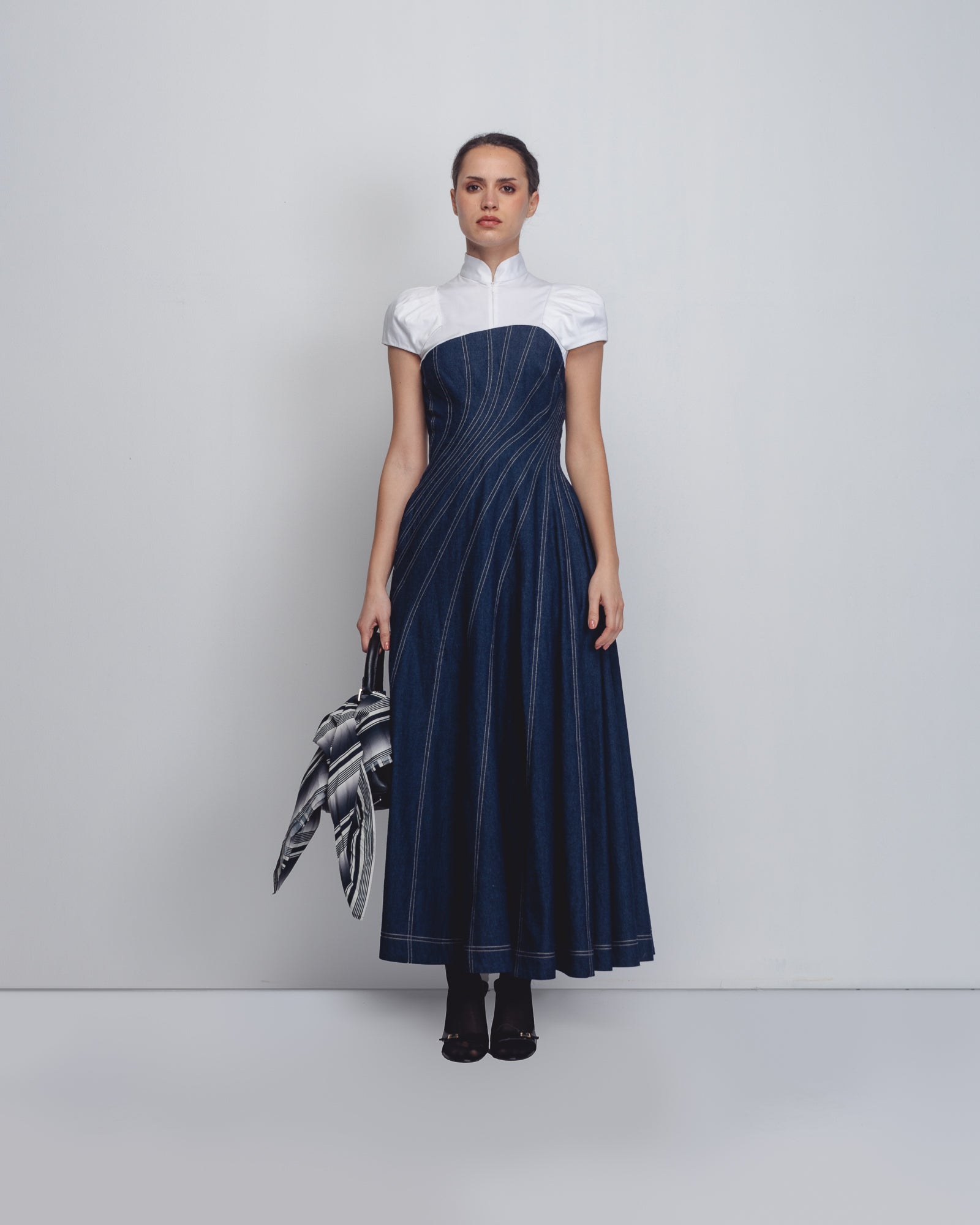Denim Swirl Dress