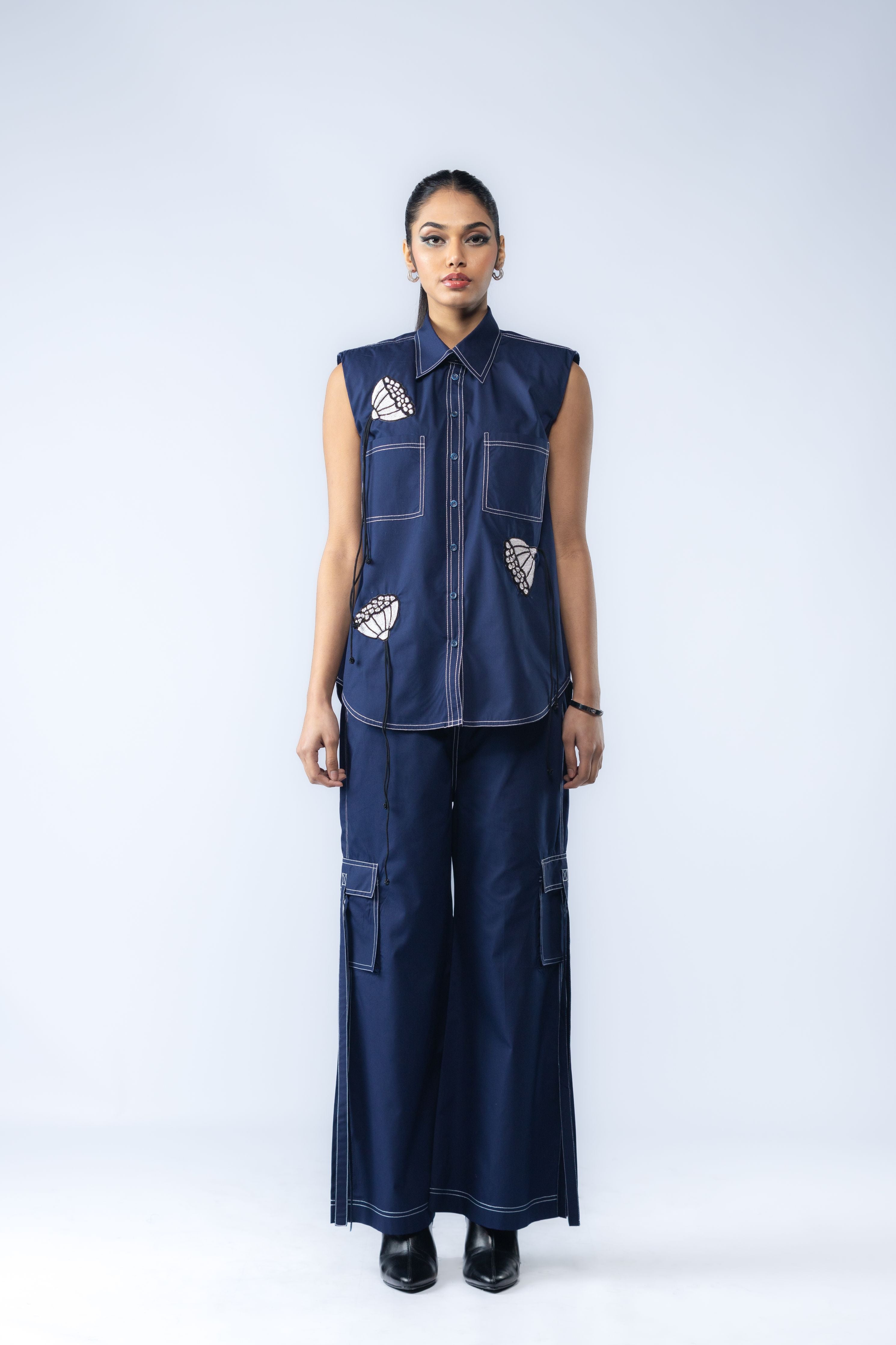 Hand Embroidered Co-ord Set
