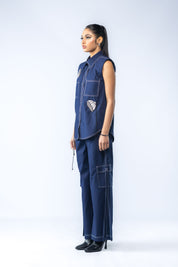 Hand Embroidered Co-ord Set