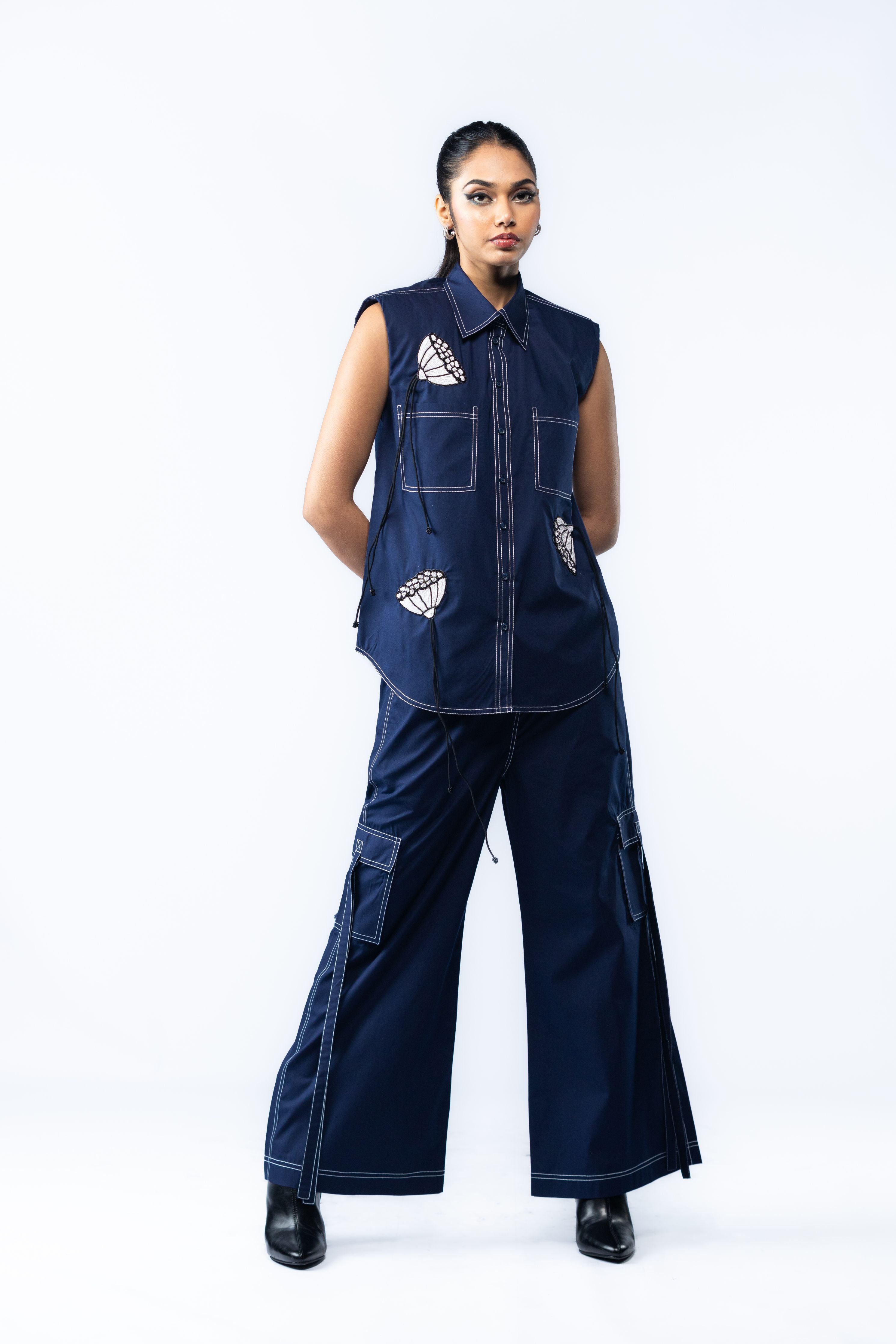 Hand Embroidered Co-ord Set