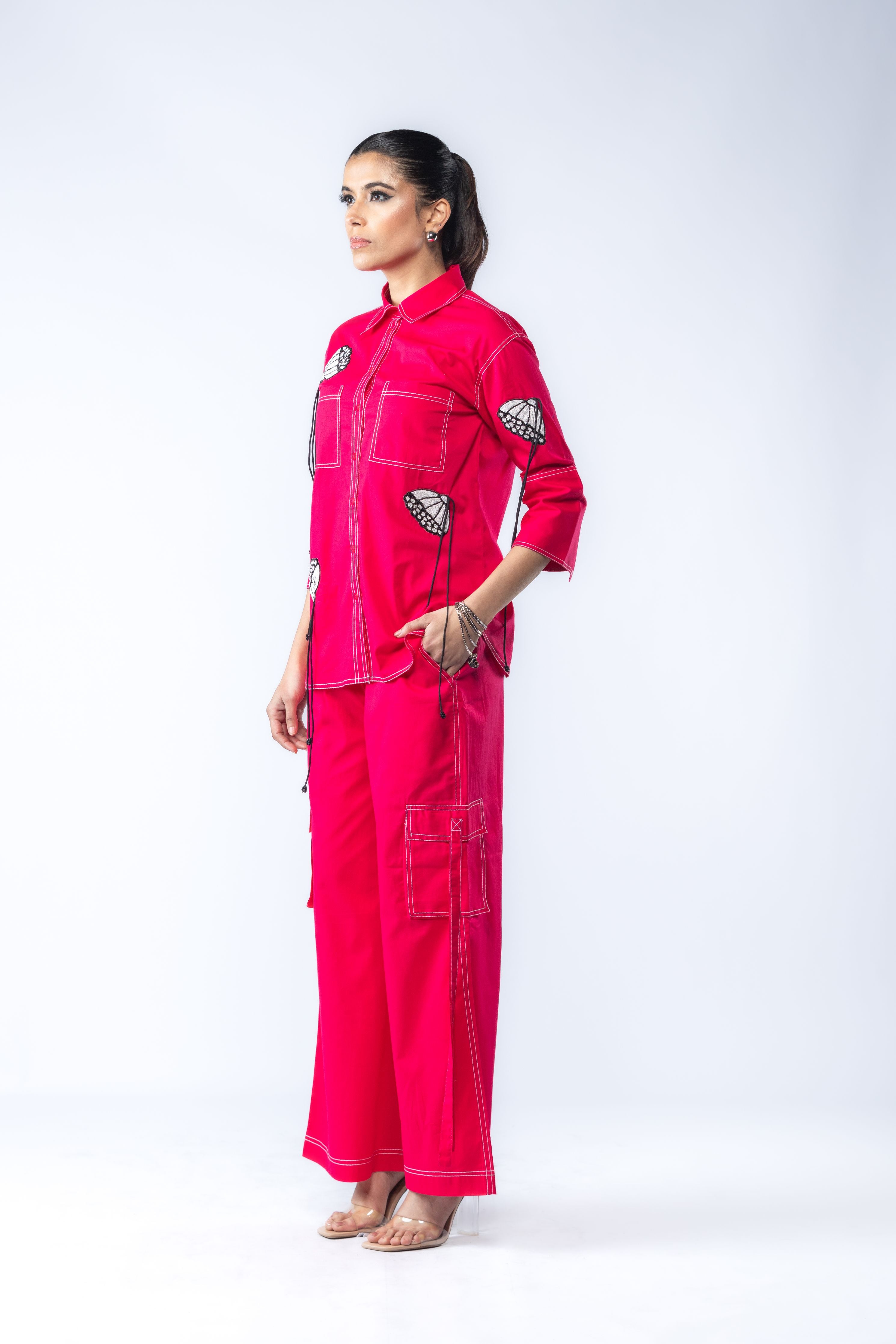 Hand Embroidered Co-ord Set