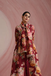 The Maharani Bagh Side Gathered Kurta Set