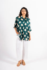 Moondust Shirt Polka Green