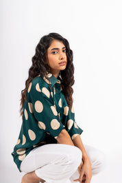 Moondust Shirt Polka Green
