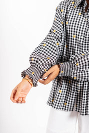 Lily Shirt Embroidered Checks
