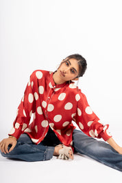 Vision Shirt Polka Red