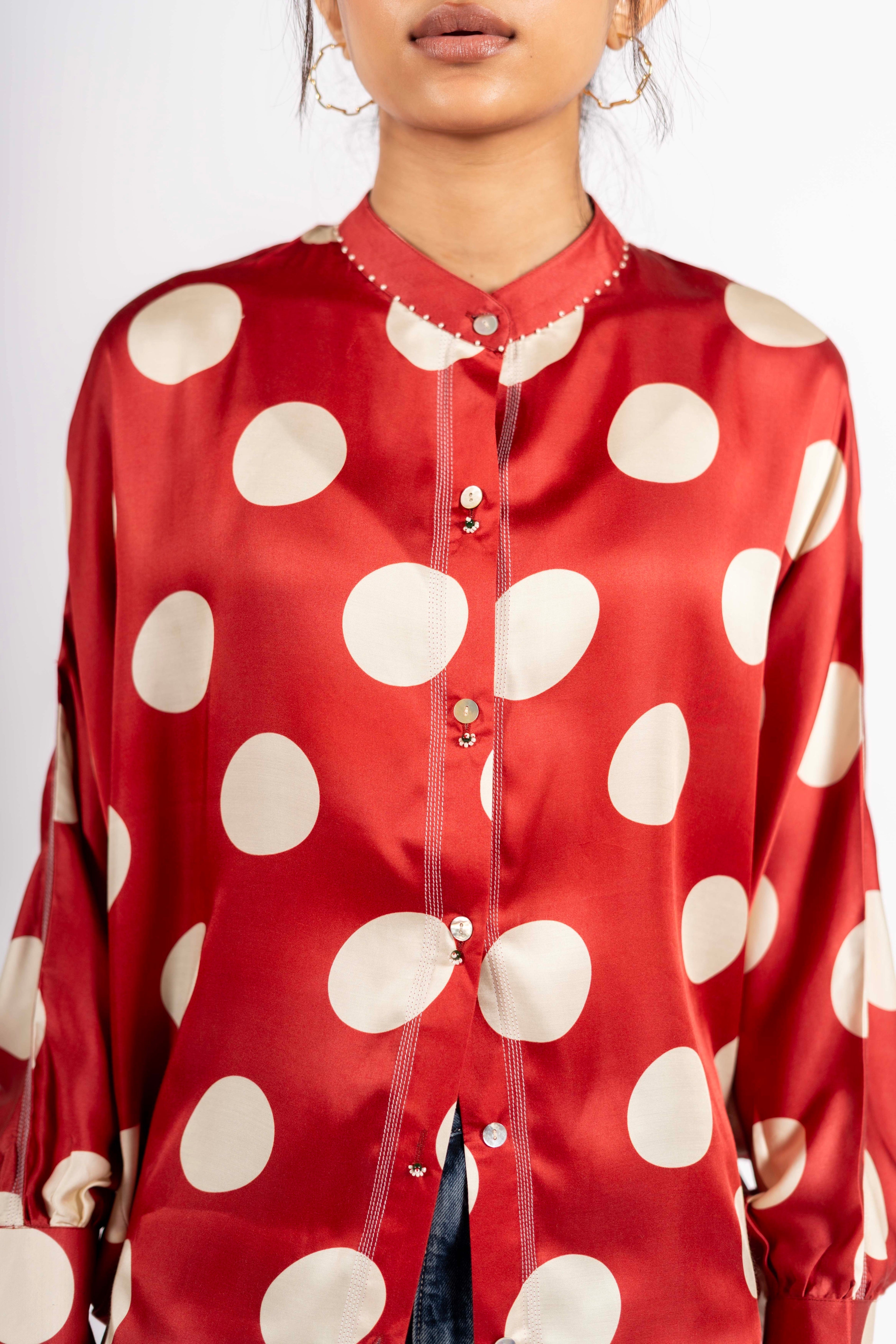 Vision Shirt Polka Red