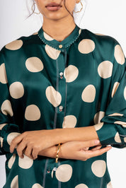 Vision Shirt Polka Green