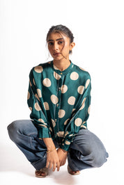 Vision Shirt Polka Green