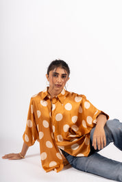 Moondust Shirt Polka Mustard