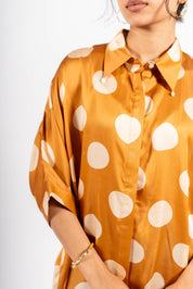 Moondust Shirt Polka Mustard